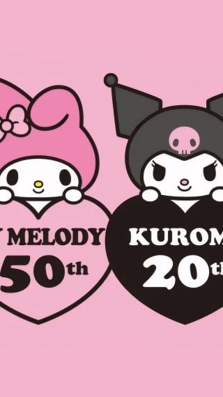 My Melody & Kuromi – 50th and 20th Anniversary Wallpaper