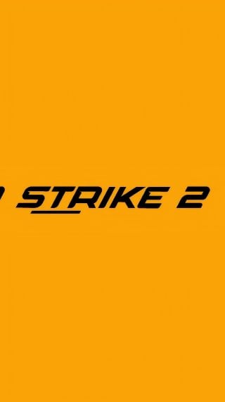 Logo Counter-Strike 2 en Fondo Naranja Fondo de pantalla