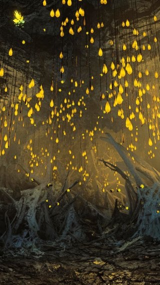 Monster Hunter Wilds - The Ruins of Wyveria, a dark, rocky landscape Wallpaper