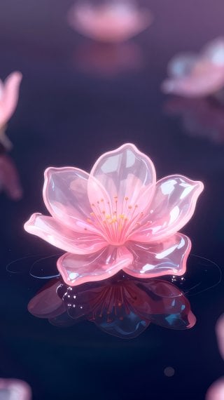 Arte floral de vidrio aesthetic Fondo de pantalla