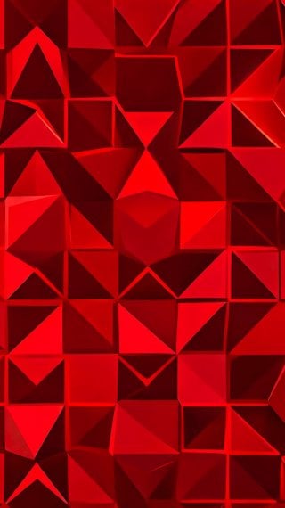 Patrón geométrico rojo y negro - Arte digital abstracto Fondo de pantalla