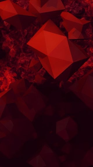 Diseño low poly abstracto rojo tinto con humo Fondo de pantalla