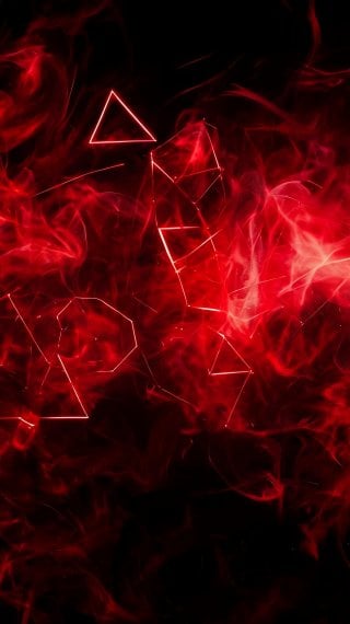 Geométria abstracto con efecto de fuego Fondo de pantalla