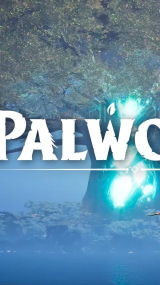 Palworld - Landscape Presentation Logo Wallpaper