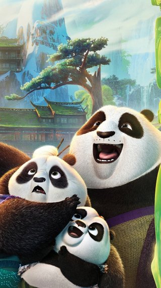 Po\'s family in Kung Fu panda Wallpaper