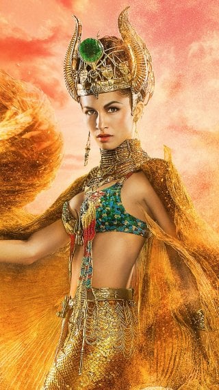 Hathor, Goddess of love, in the Gods of Egypt Wallpaper