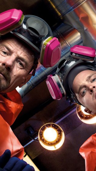 Walter White and Jesse Pinkman of Breaking Bad Wallpaper