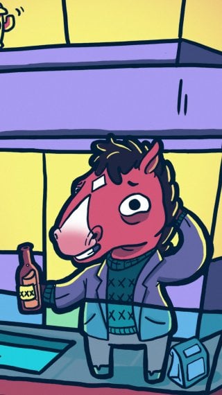 Fanart de Bojack Horseman Fondo de pantalla