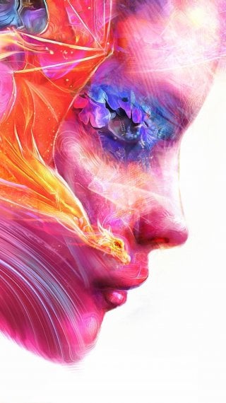Rostro de mujer Arte digital Fondo de pantalla