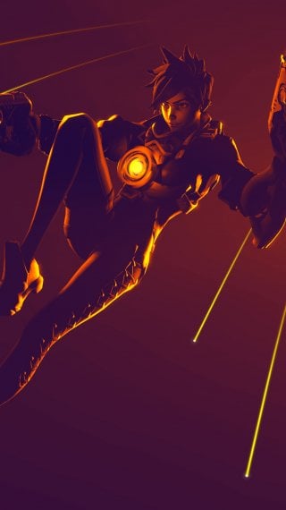 Tracer from Overwatch Wallpaper