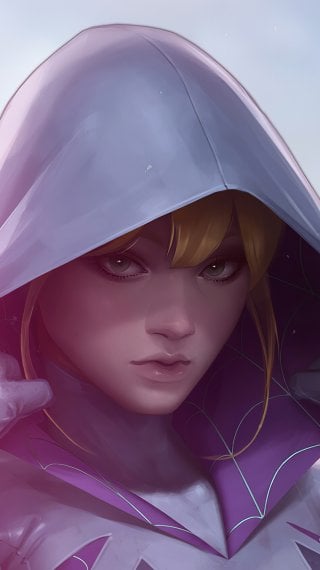 Spider Gwen with no mask Wallpaper