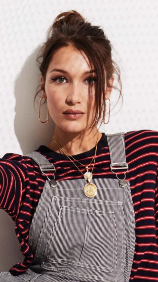 Bella Hadid brown hair Wallpaper