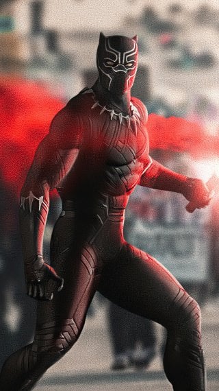 Black Panther in protest of Black Lives matter Wallpaper
