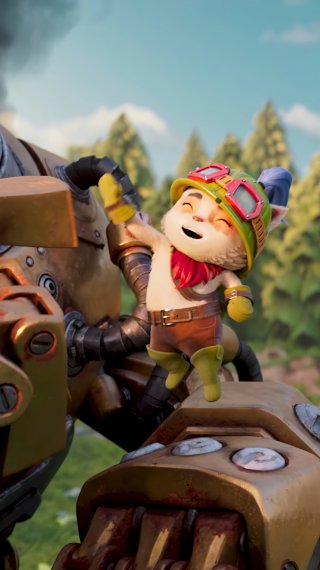 Teemo and Blitzcrank from League of Legends Wild Rift Wallpaper