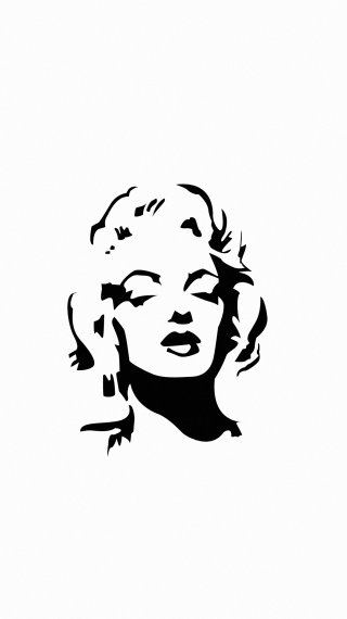 Marilyn Monroe monochrome Wallpaper