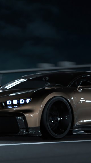 Bugatti Chiron CGI Fondo de pantalla