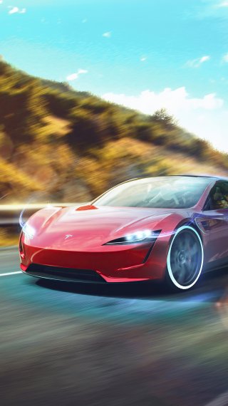 Tesla Roadster Fondo de pantalla