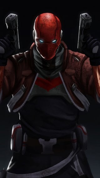 Capucha roja con dos armas Fondo de pantalla