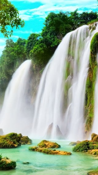 Waterfall Fondo ID:8614