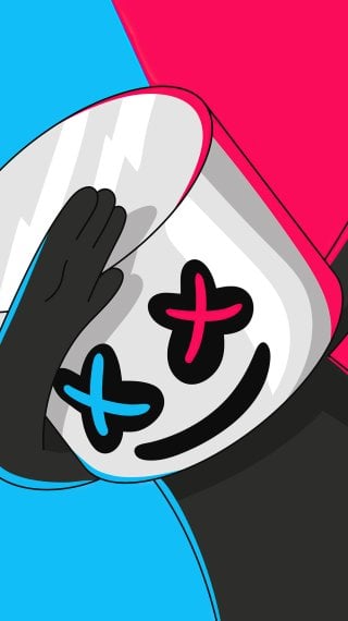 Caricatura de Marshmello Fondo de pantalla
