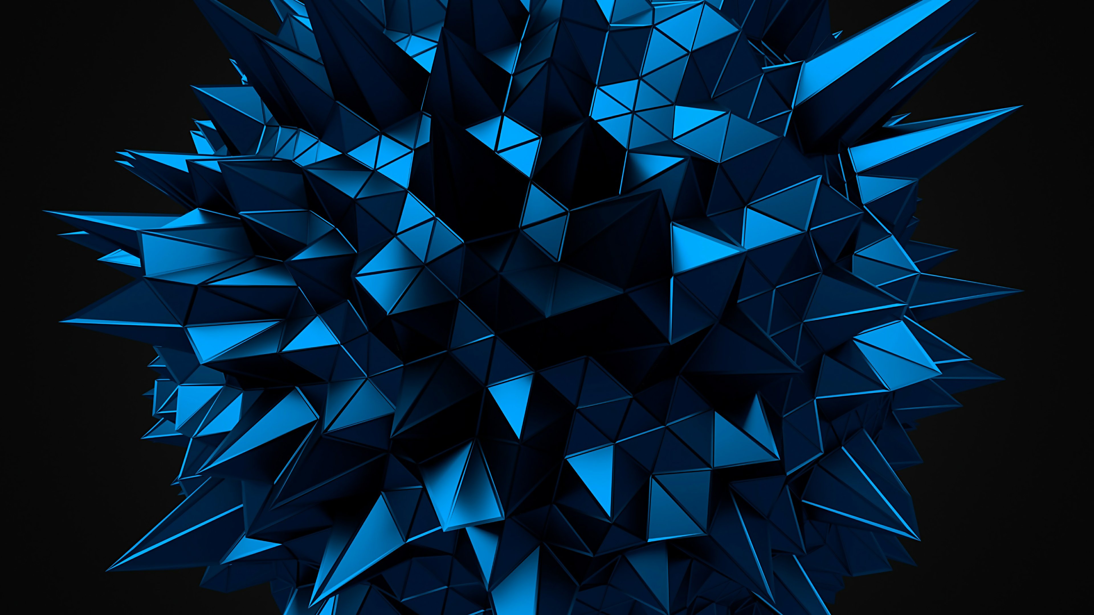Wallpaper Esfera poligonal 3D Low Poly