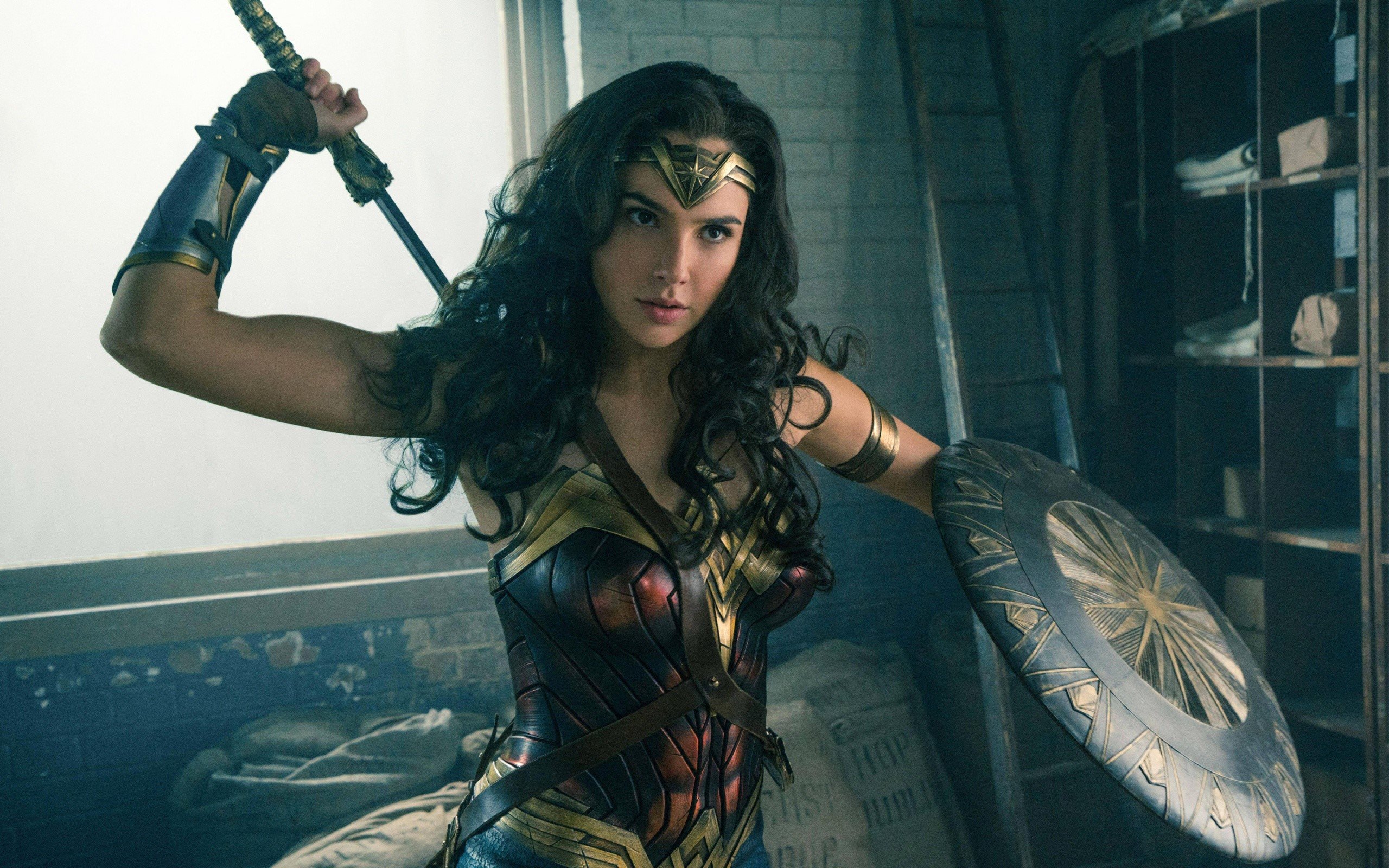 Wallpaper Actress Gal Gadot as The Wonder Woman