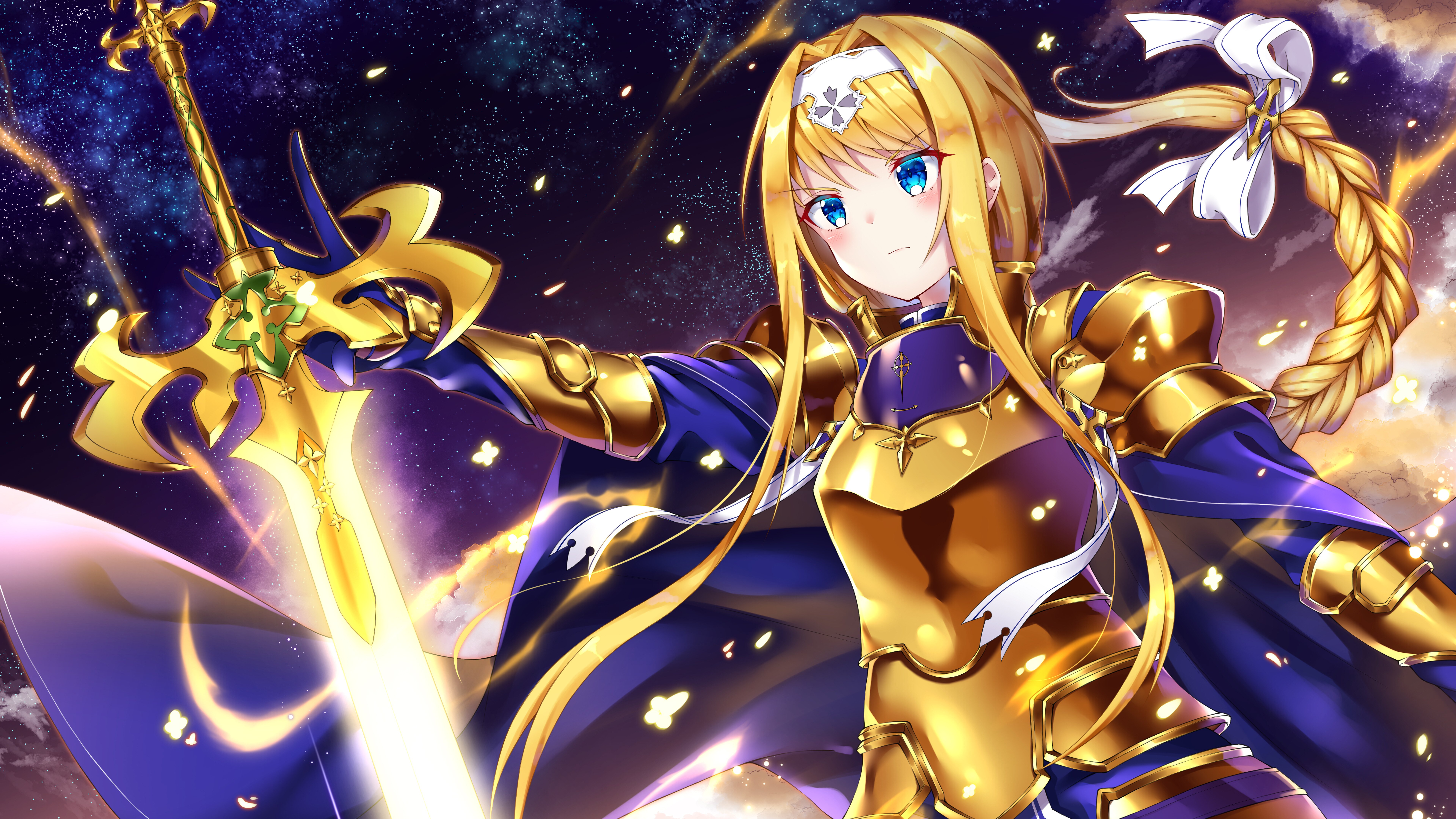 Anime Wallpaper Alice Sao with sword from Alicization