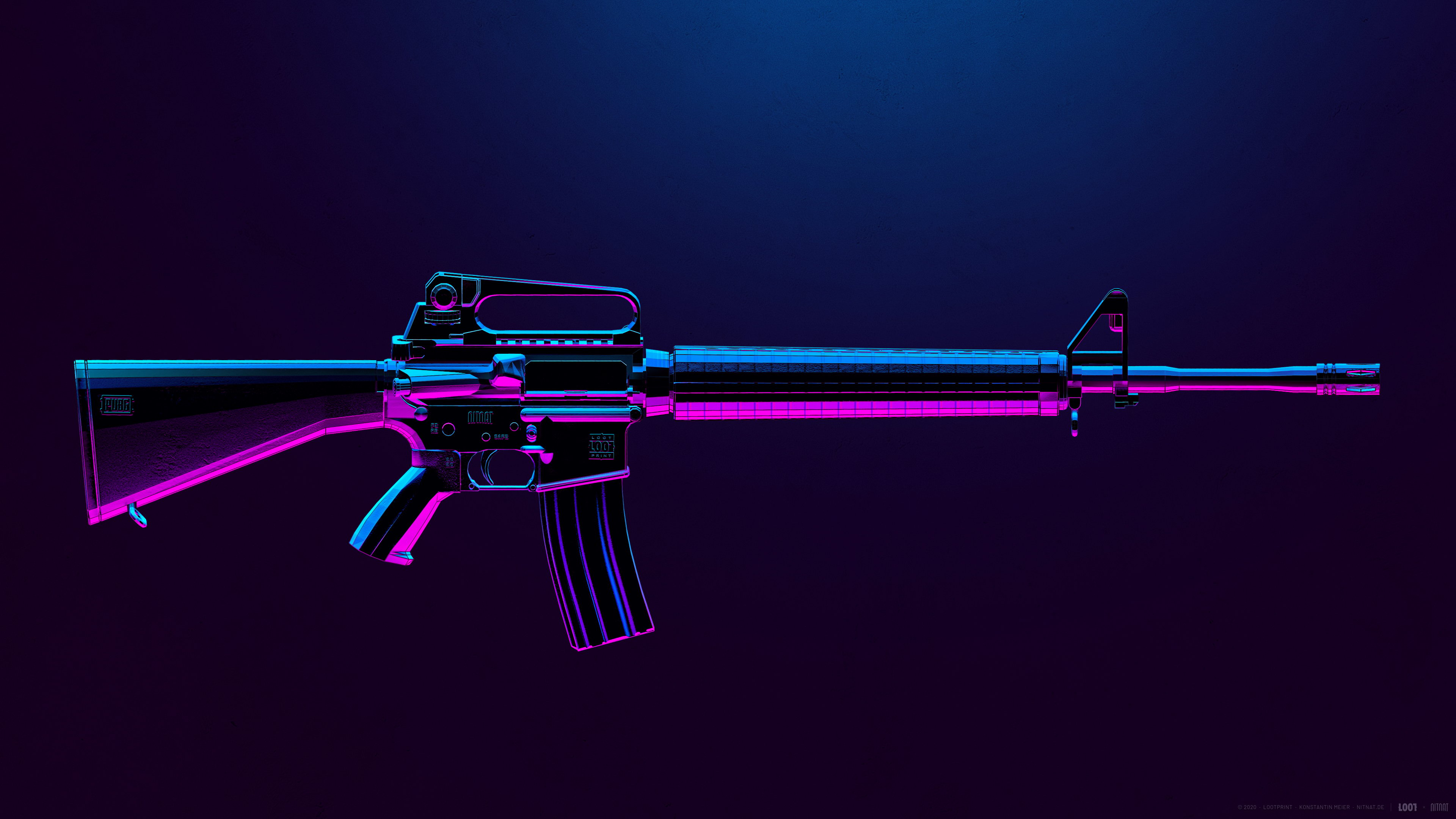 Wallpaper PUBG M16 Weapon