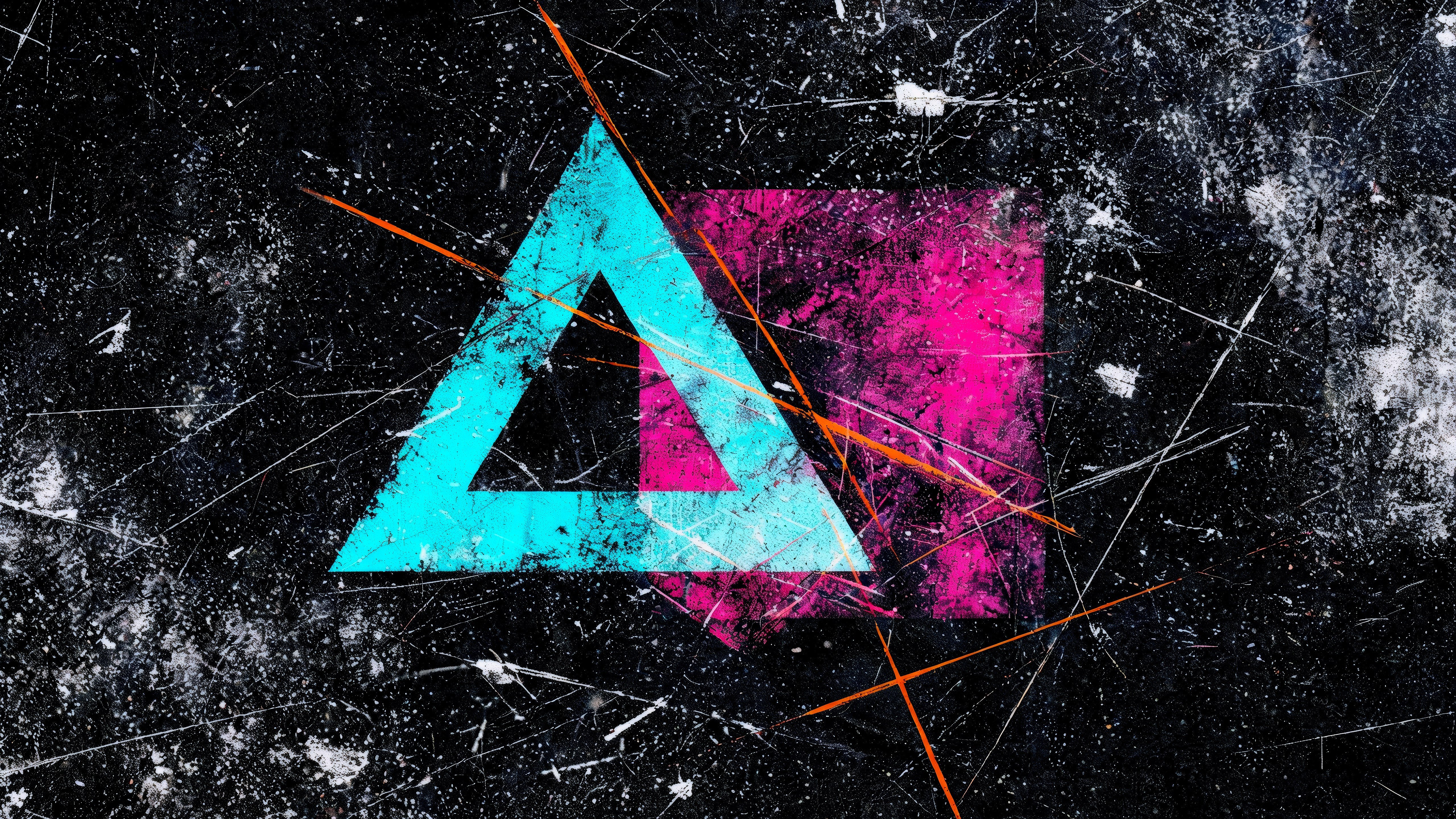Fondos de pantalla Arte digital grunge con formas geométricas