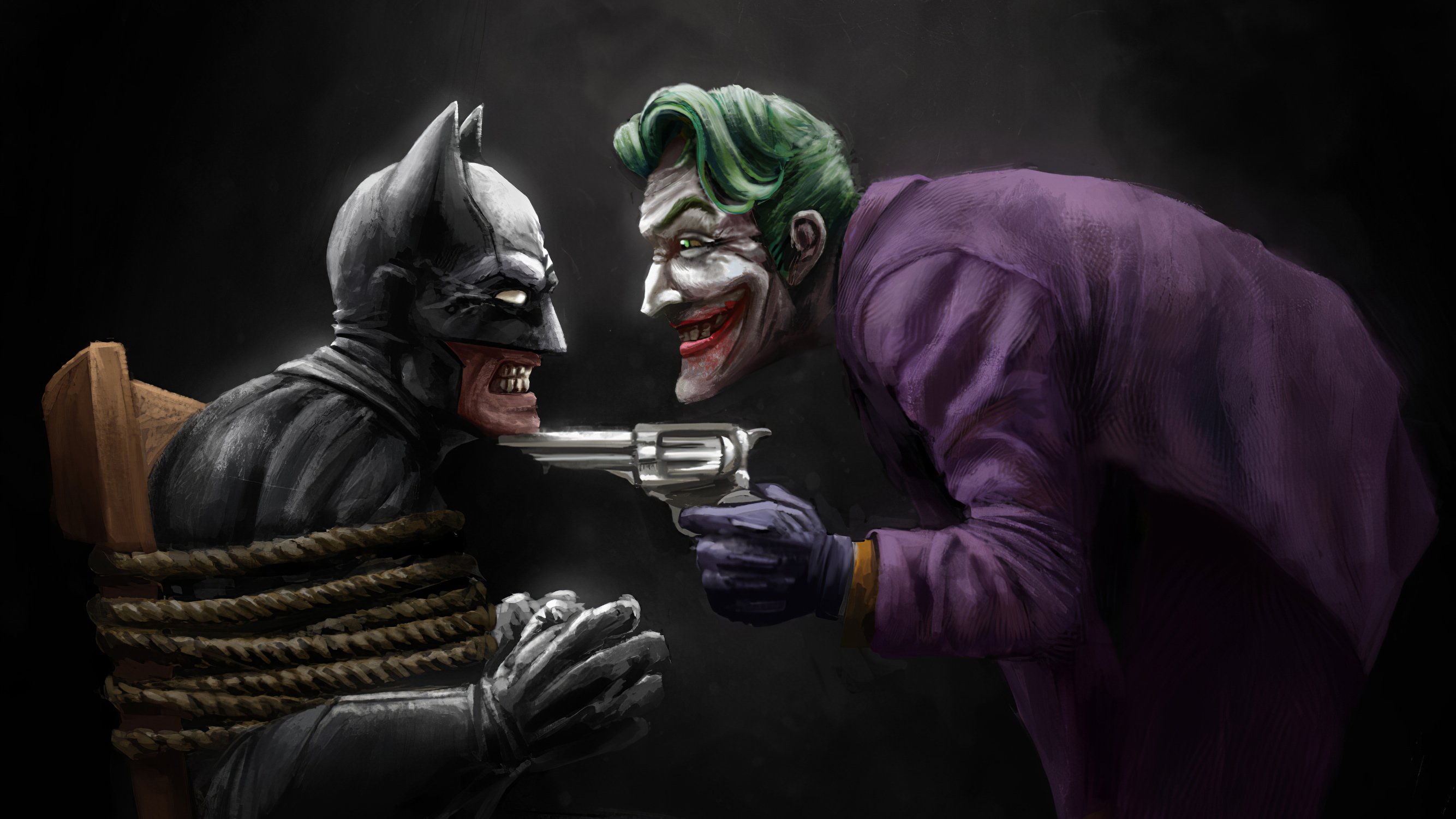 Wallpaper Batman and Joker