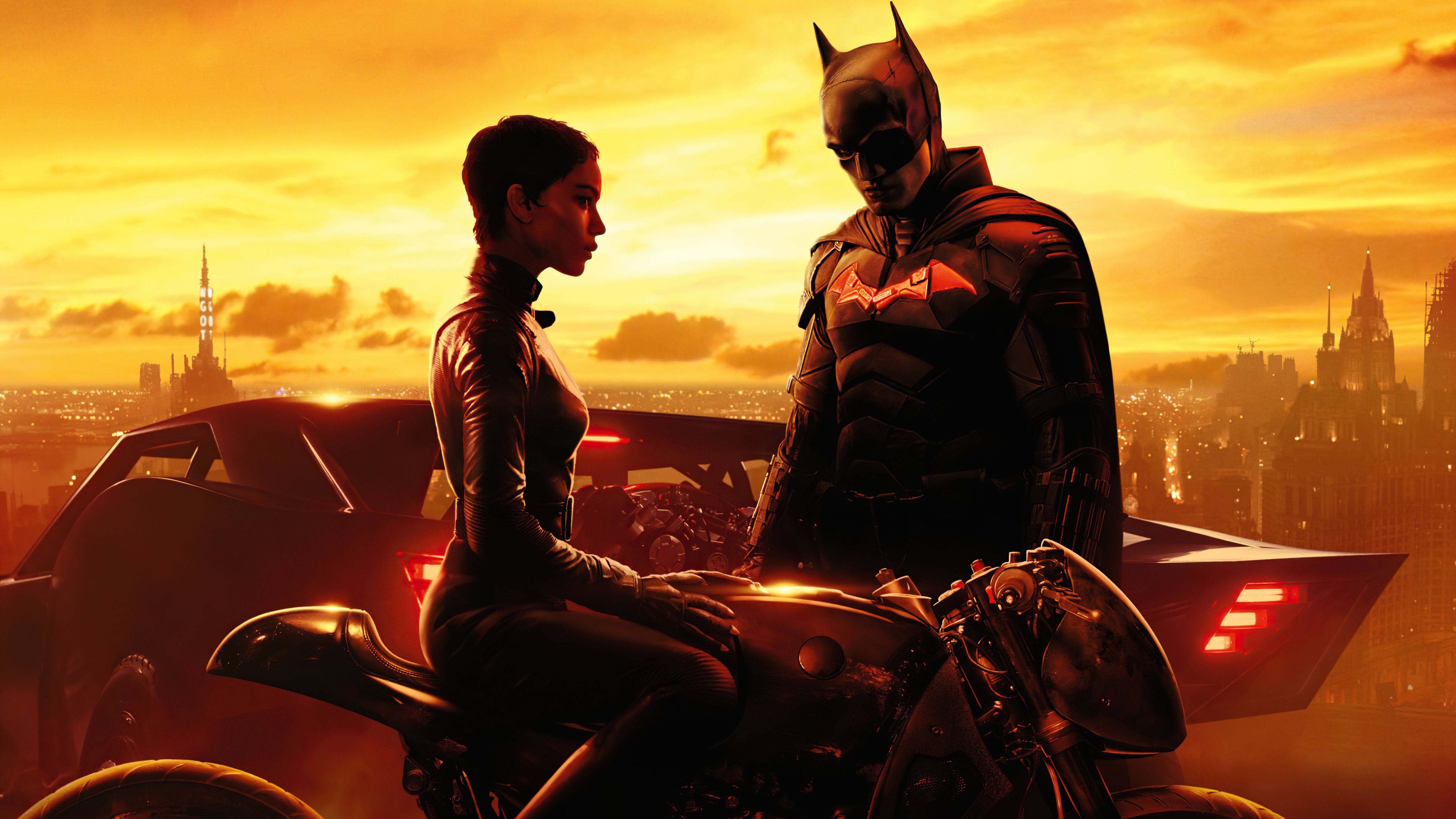 Wallpaper Batman and Catwoman in The Batman