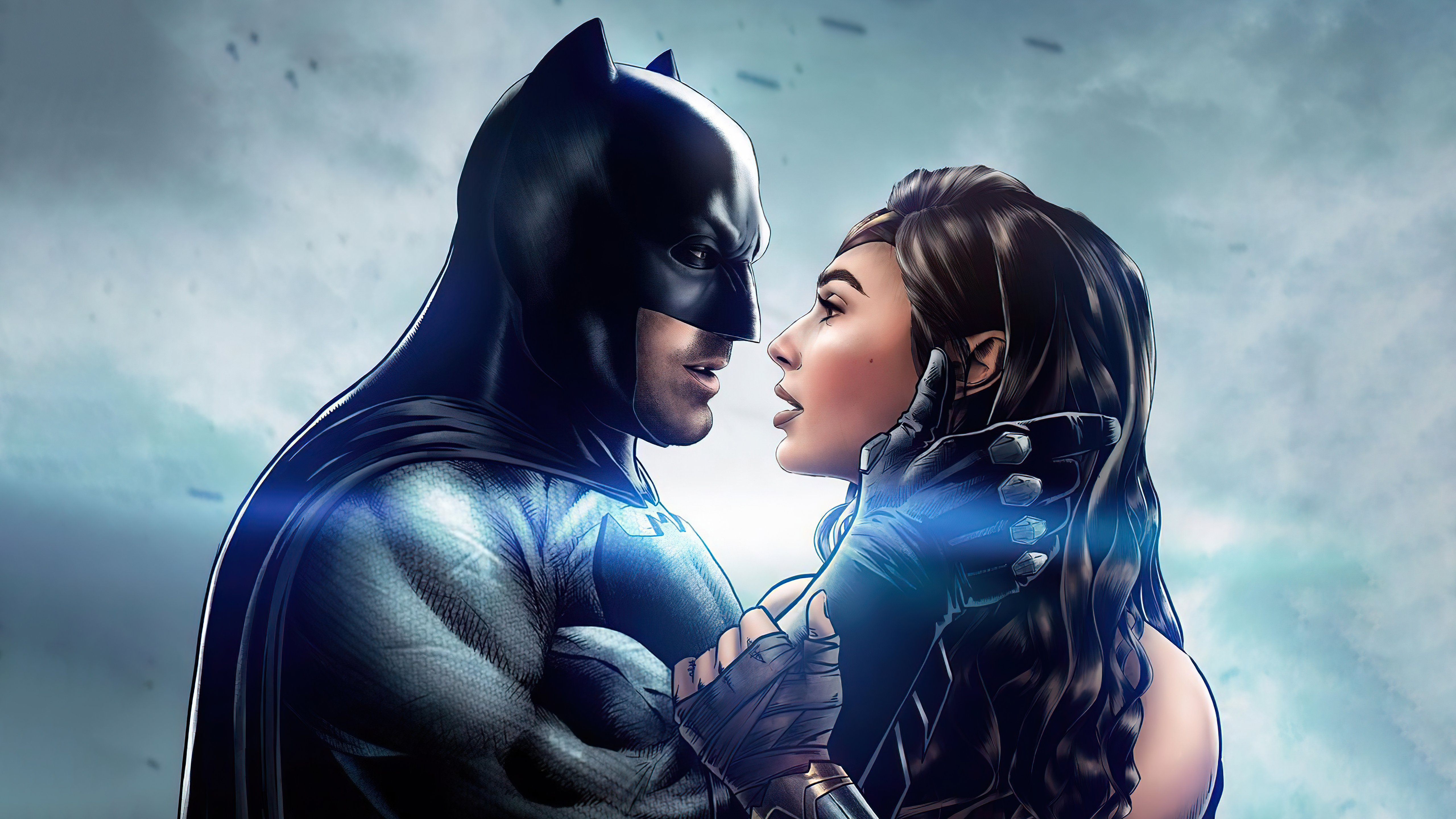 Fondos de pantalla Batman y Mujer Maravilla