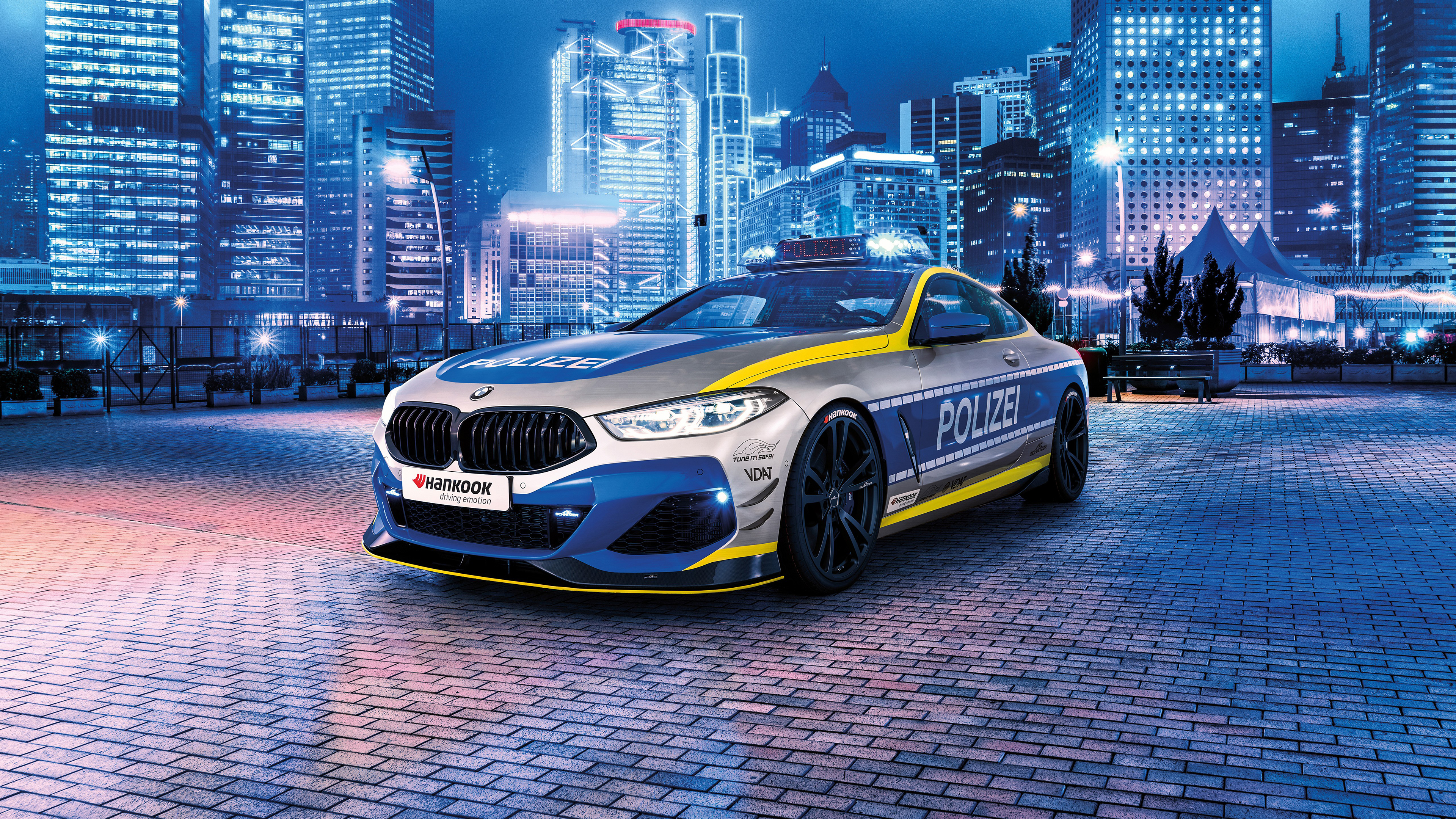 Wallpaper BMW polizei cop car