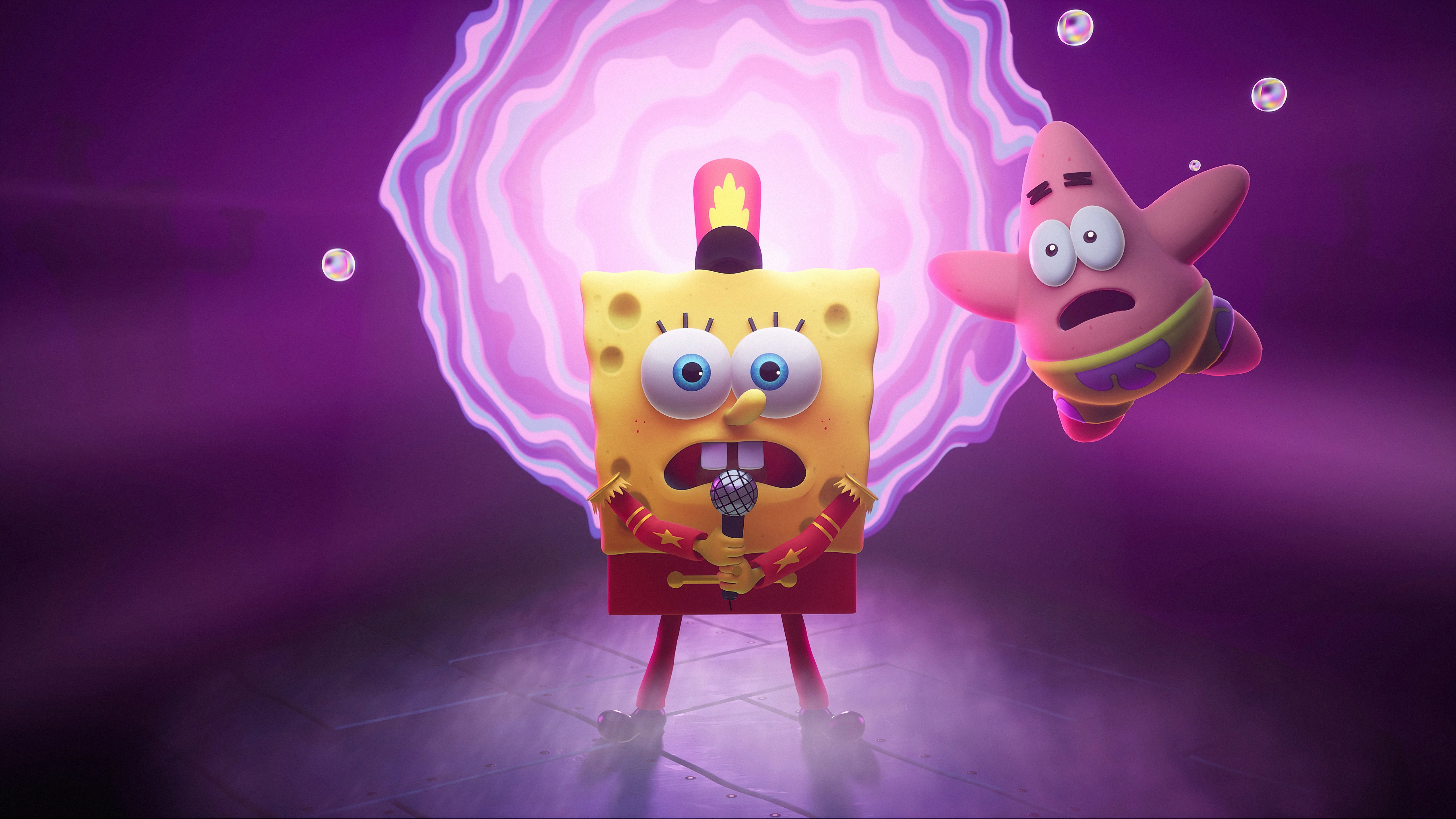 Wallpaper Spongebob Squarepants singing in The cosmic Shake