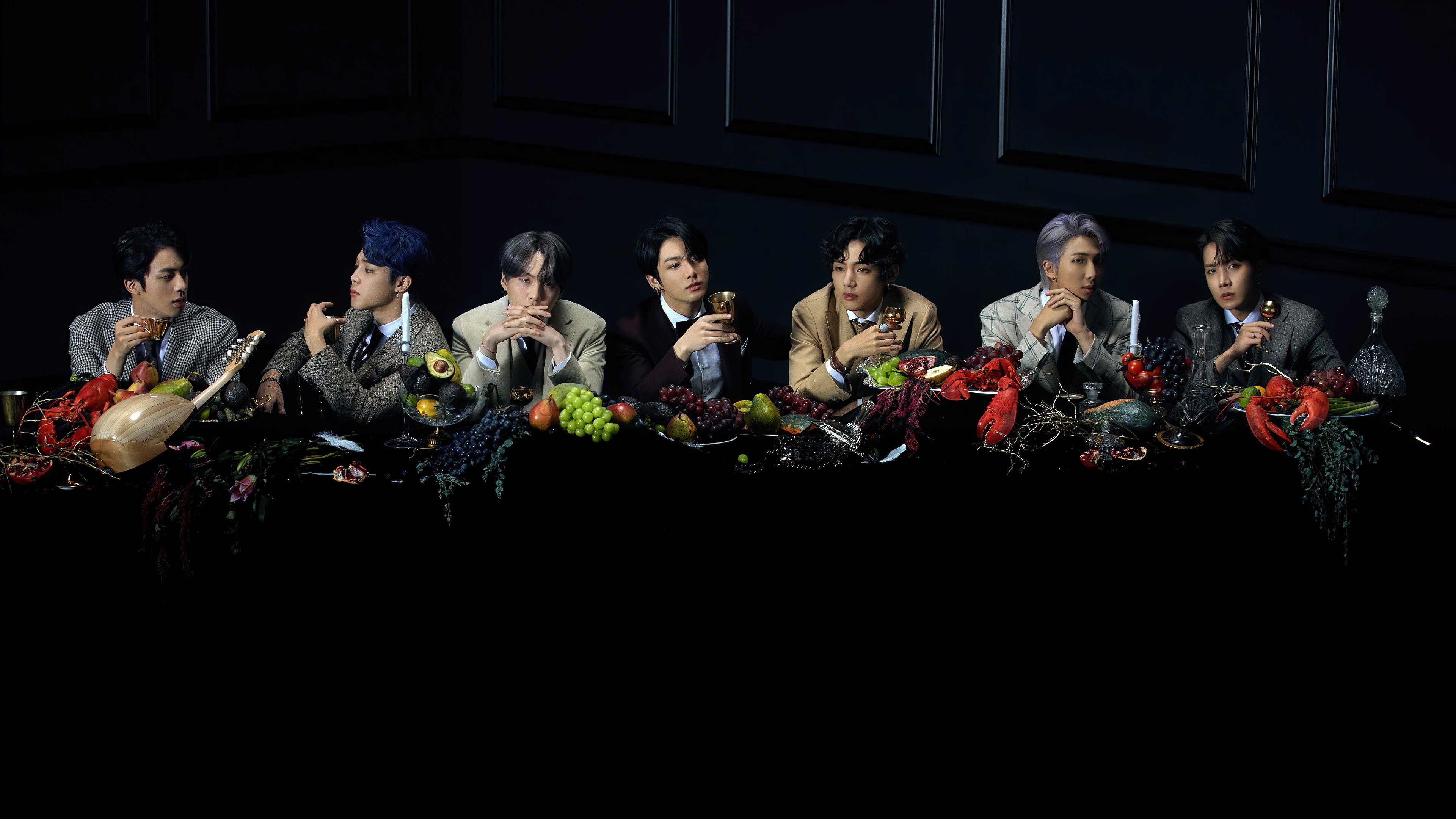 BTS group photo Map of the soul 7 Wallpaper 4k Ultra HD ID:9465