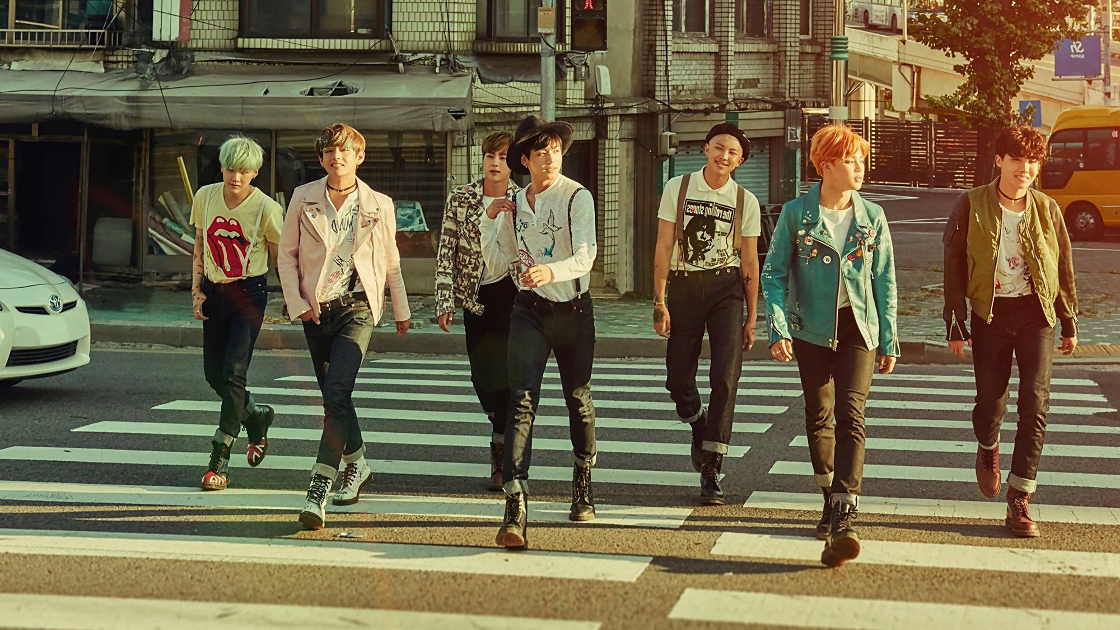 BTS: J-Hope, Jimin, Jin, Jungkook, RM, Suga y V Fondo de pantalla 4k Ultra  HD ID:3517