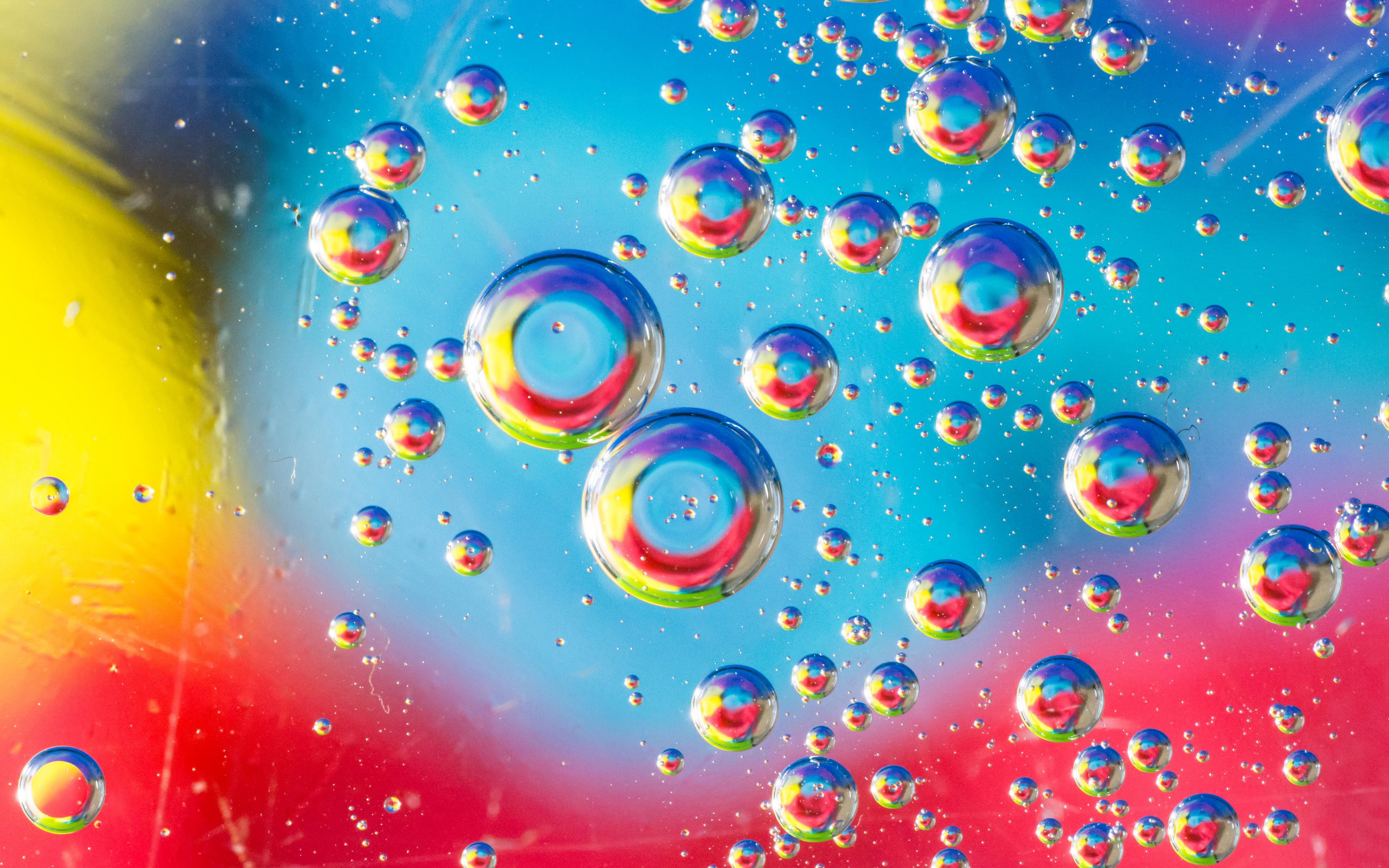 Fondos de pantalla Burbujas liquidas de colores