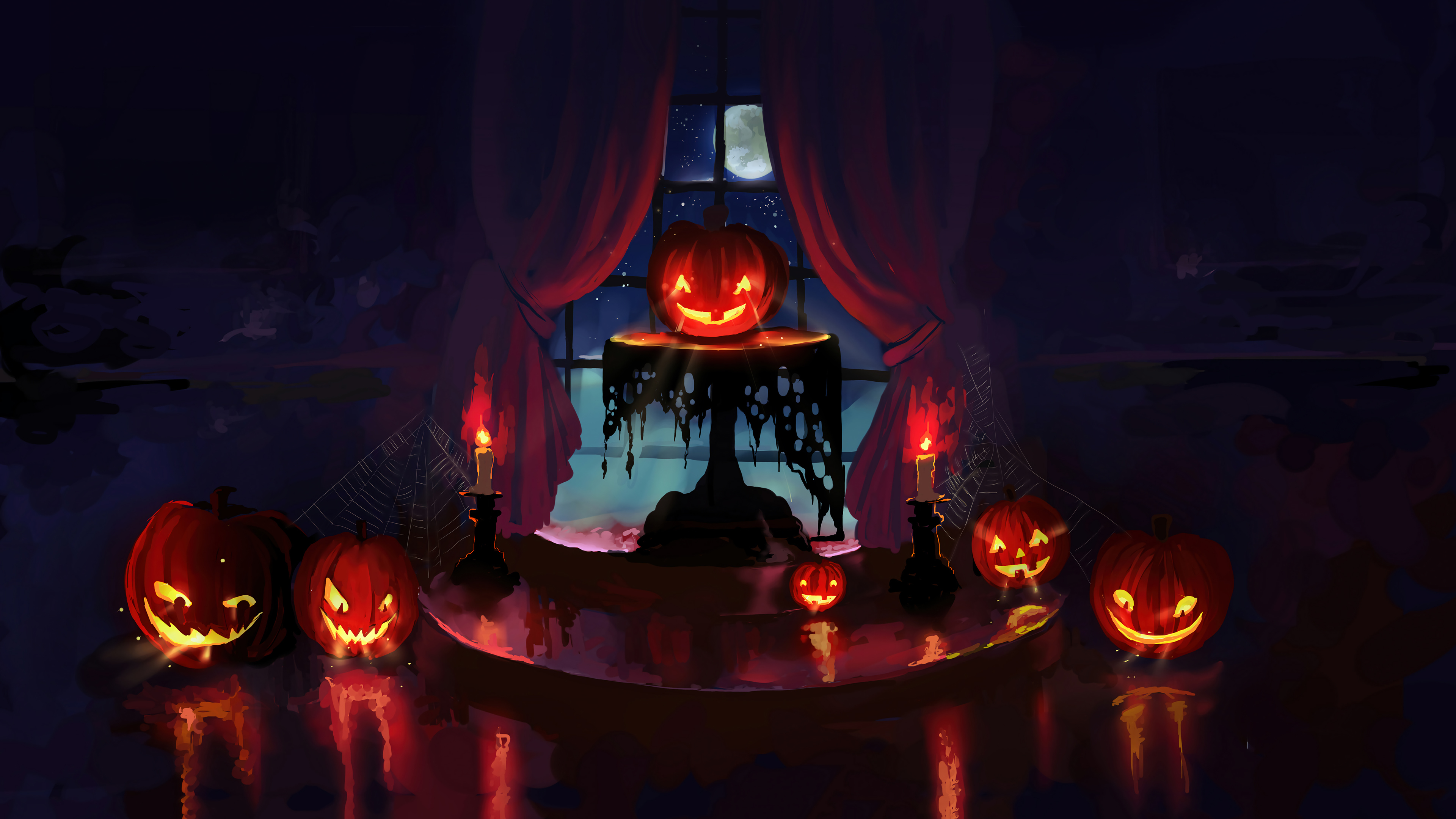 Halloween Pumpkins Wallpaper 4k Ultra HD ID:10928