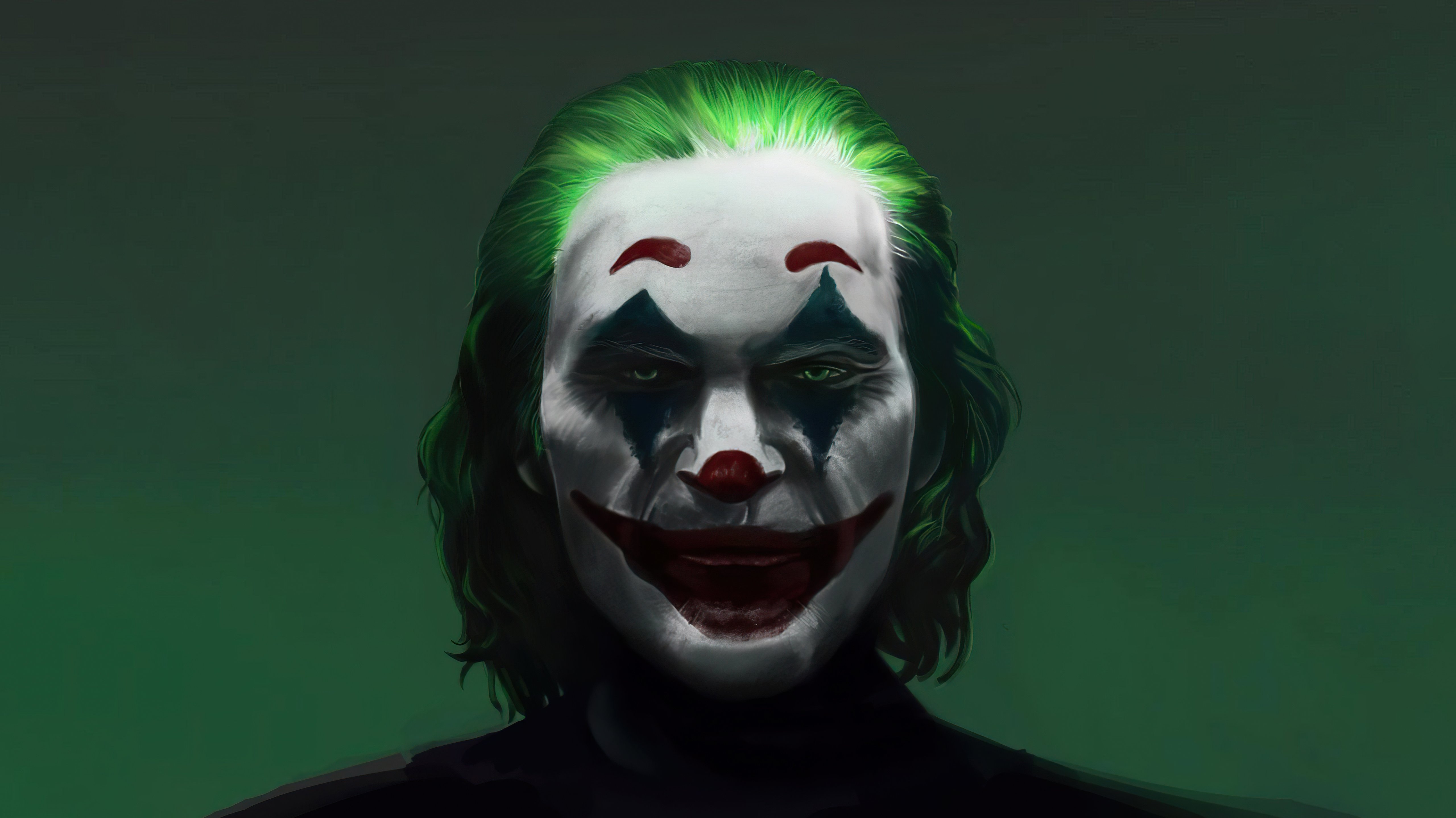 Wallpaper Joker's face in the shadows