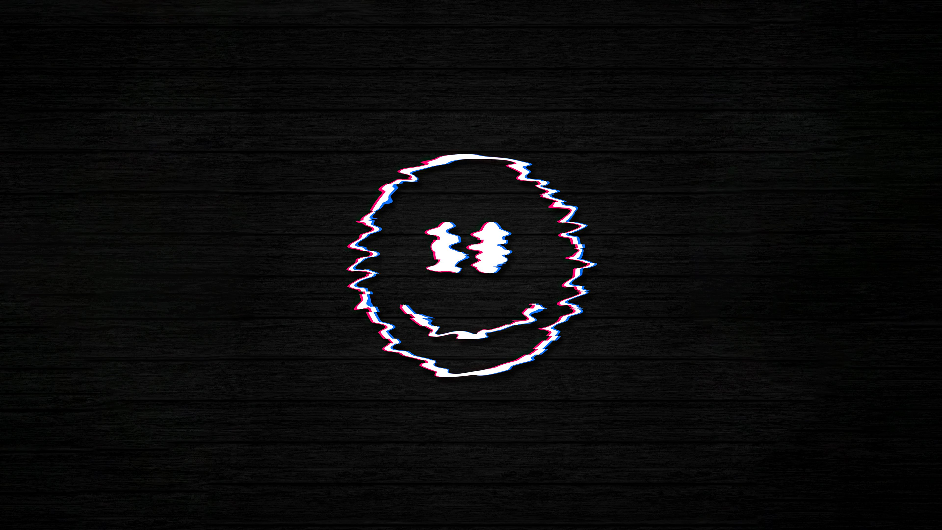 Wallpaper Smiley face with glitch
