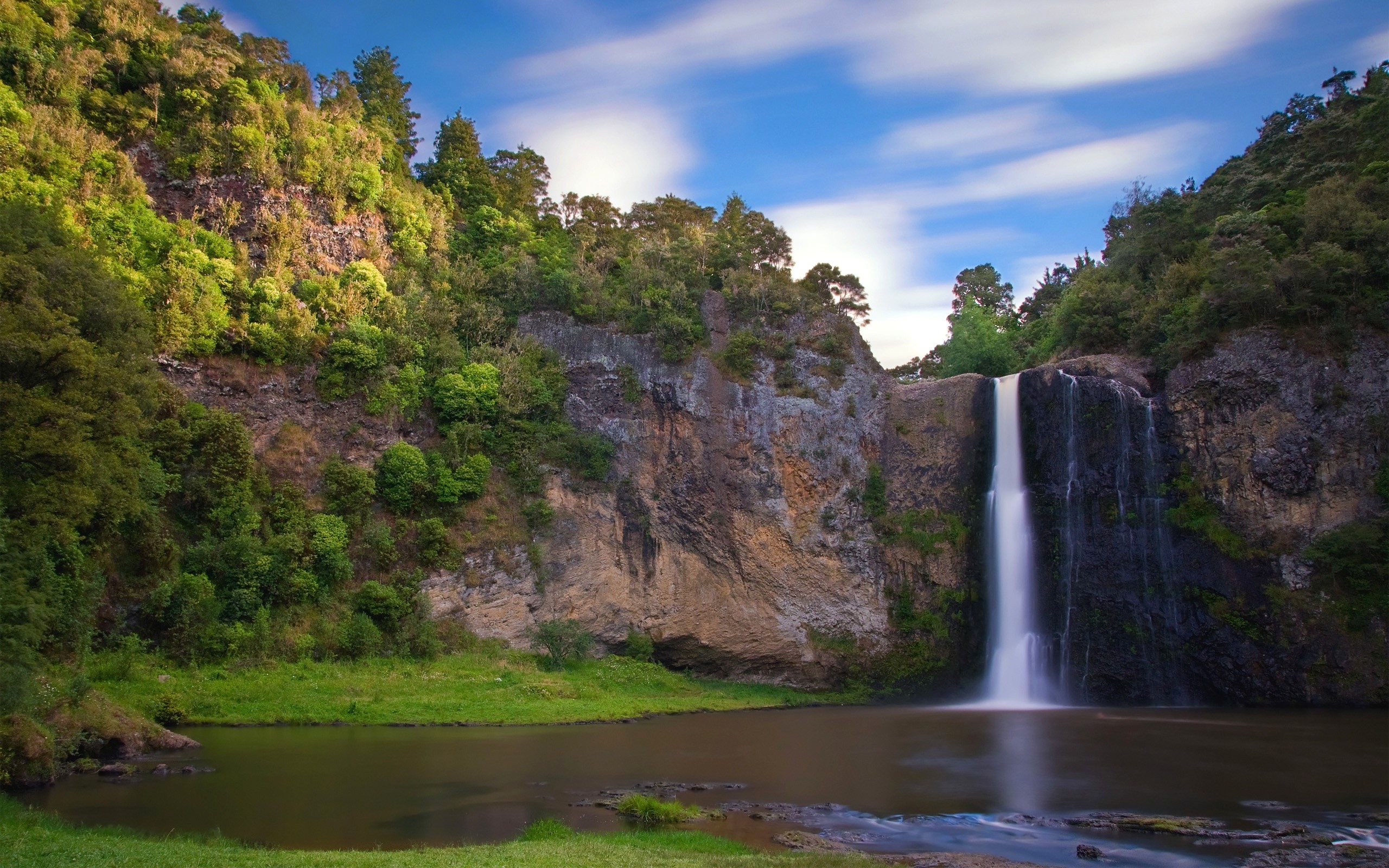 Fondos de pantalla Cascadas Hunua en Nueva Zelanda