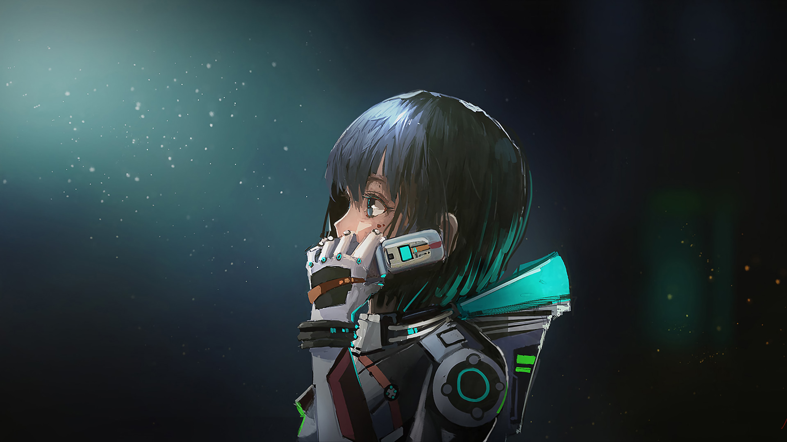 Fondos de pantalla Astronaut Anime Girl