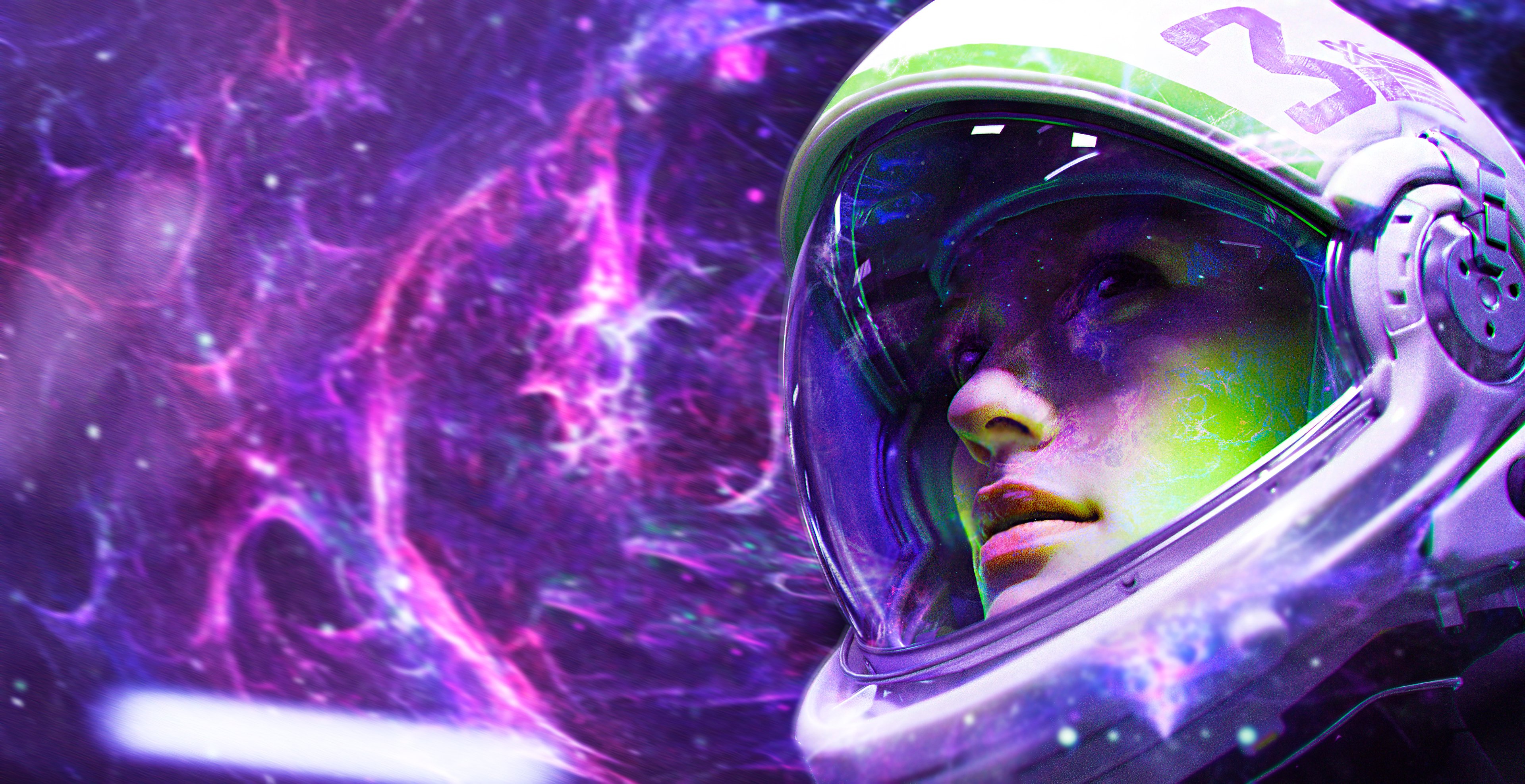 Wallpaper Girl astronaut
