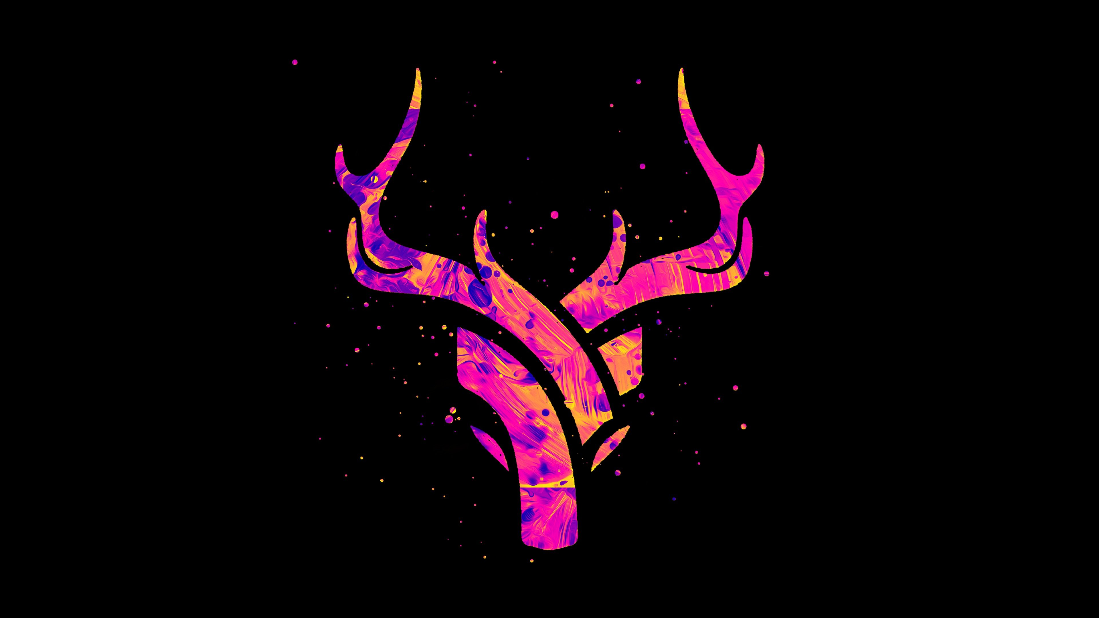 Fondos de pantalla Deer type logo digital art