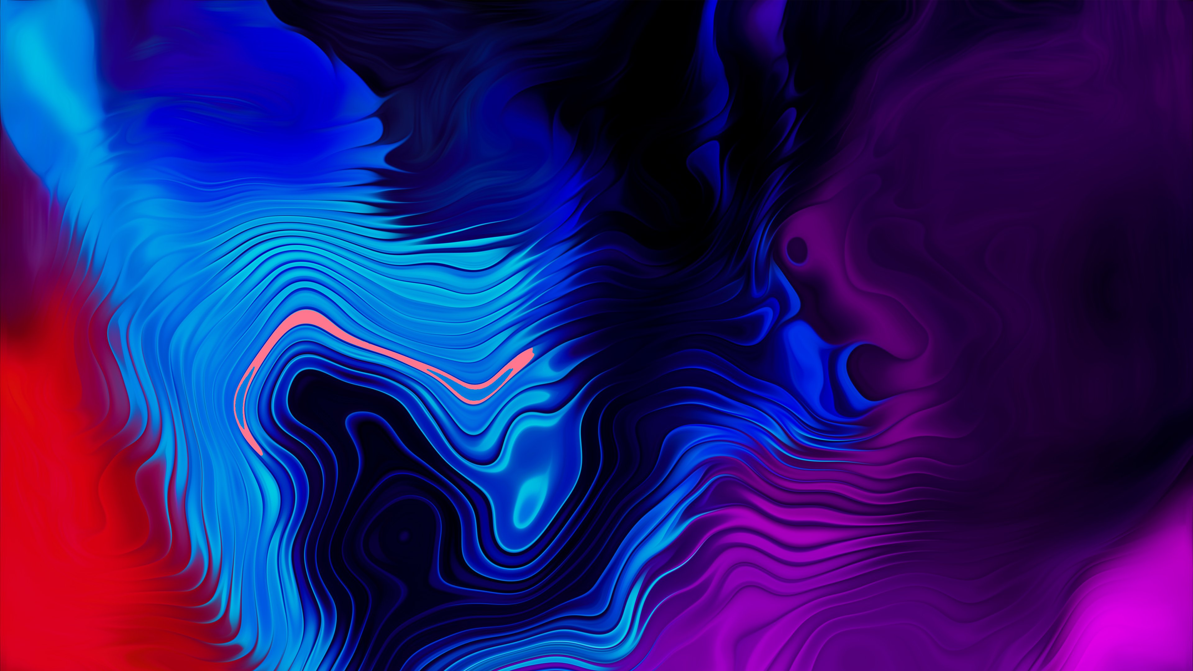 Wallpaper Colors mixed in waves