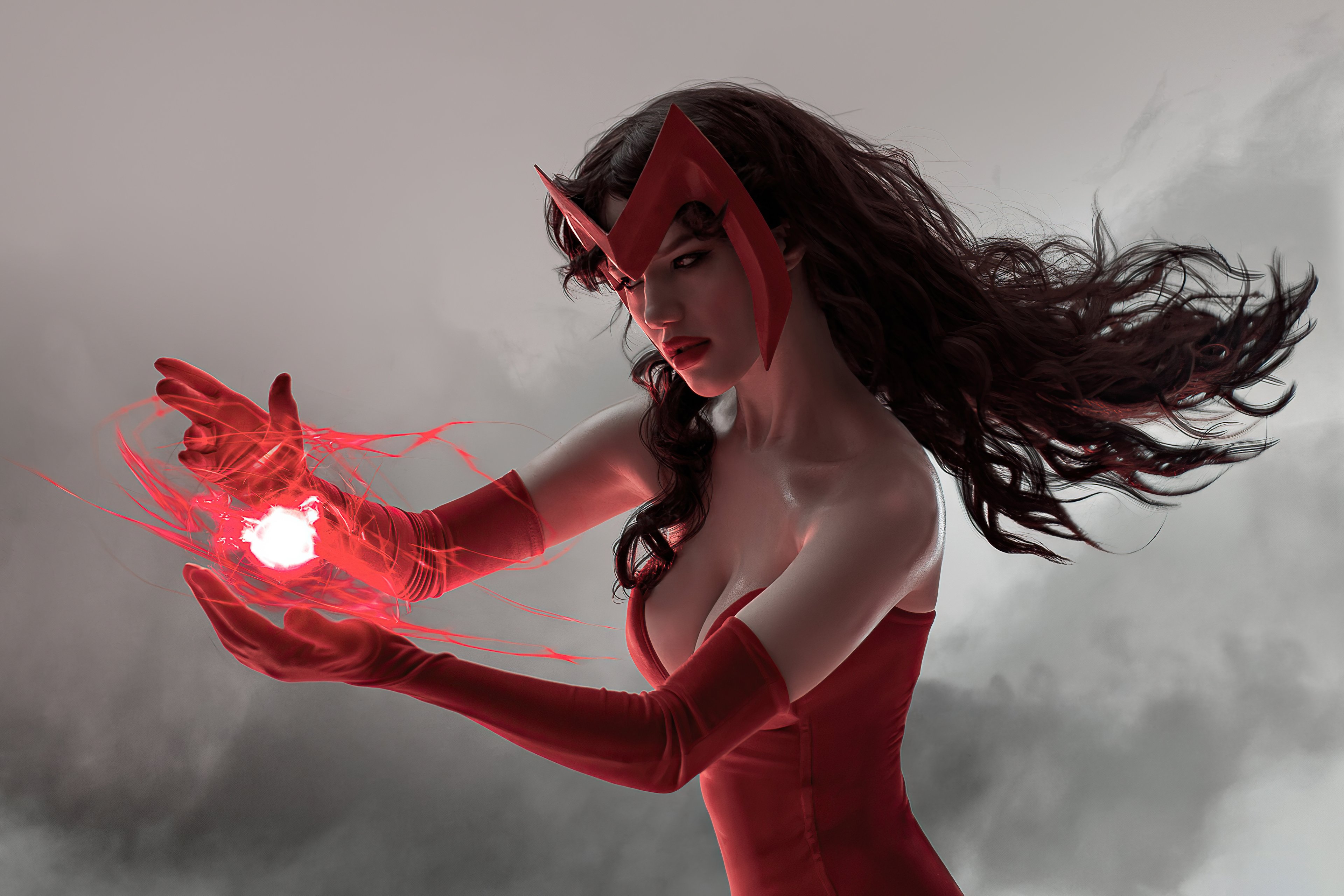 Wallpaper Scarlet Witch Cosplay
