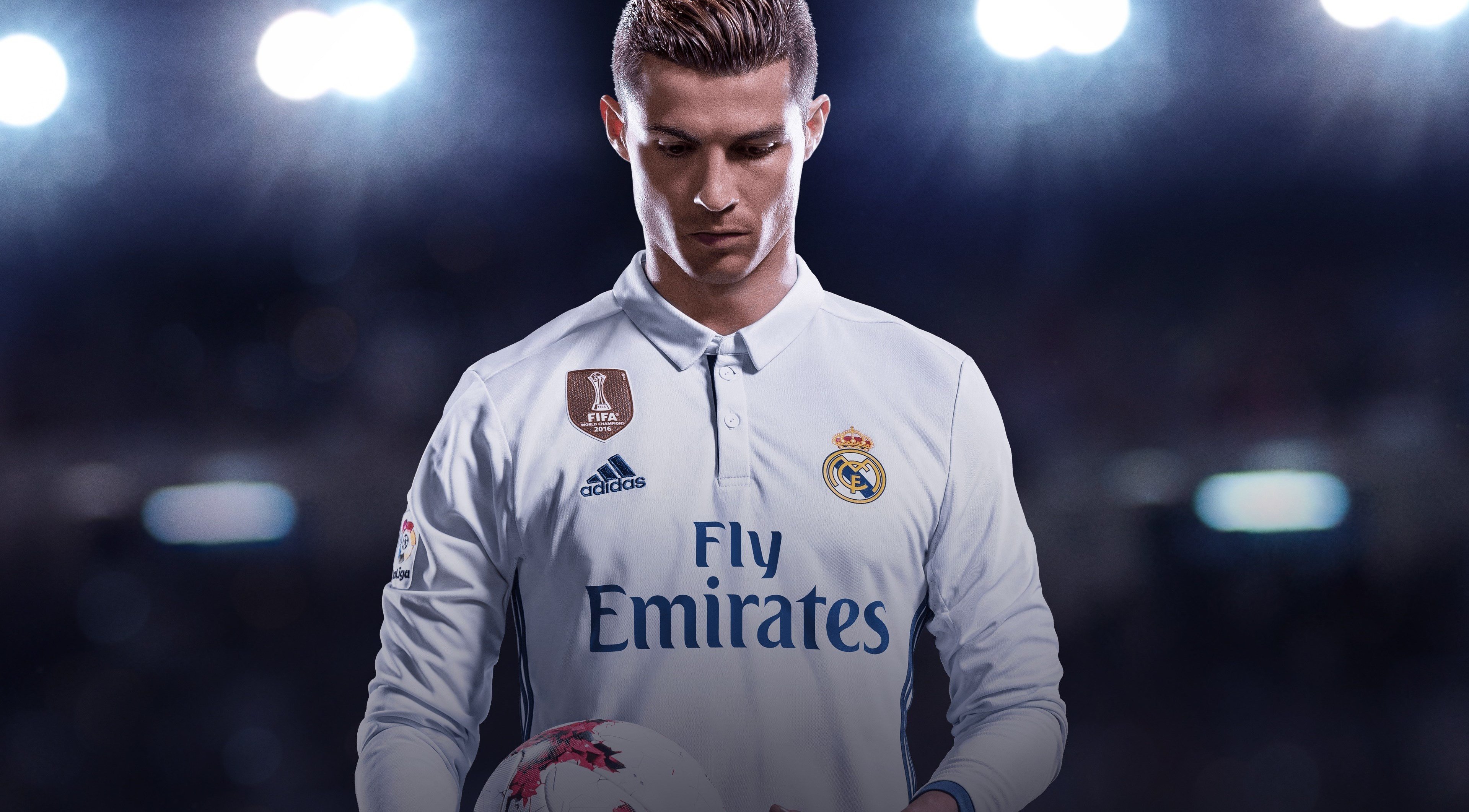 Wallpaper Cristiano Ronaldo CR7 - Real Madrid Cover game FIFA 2018