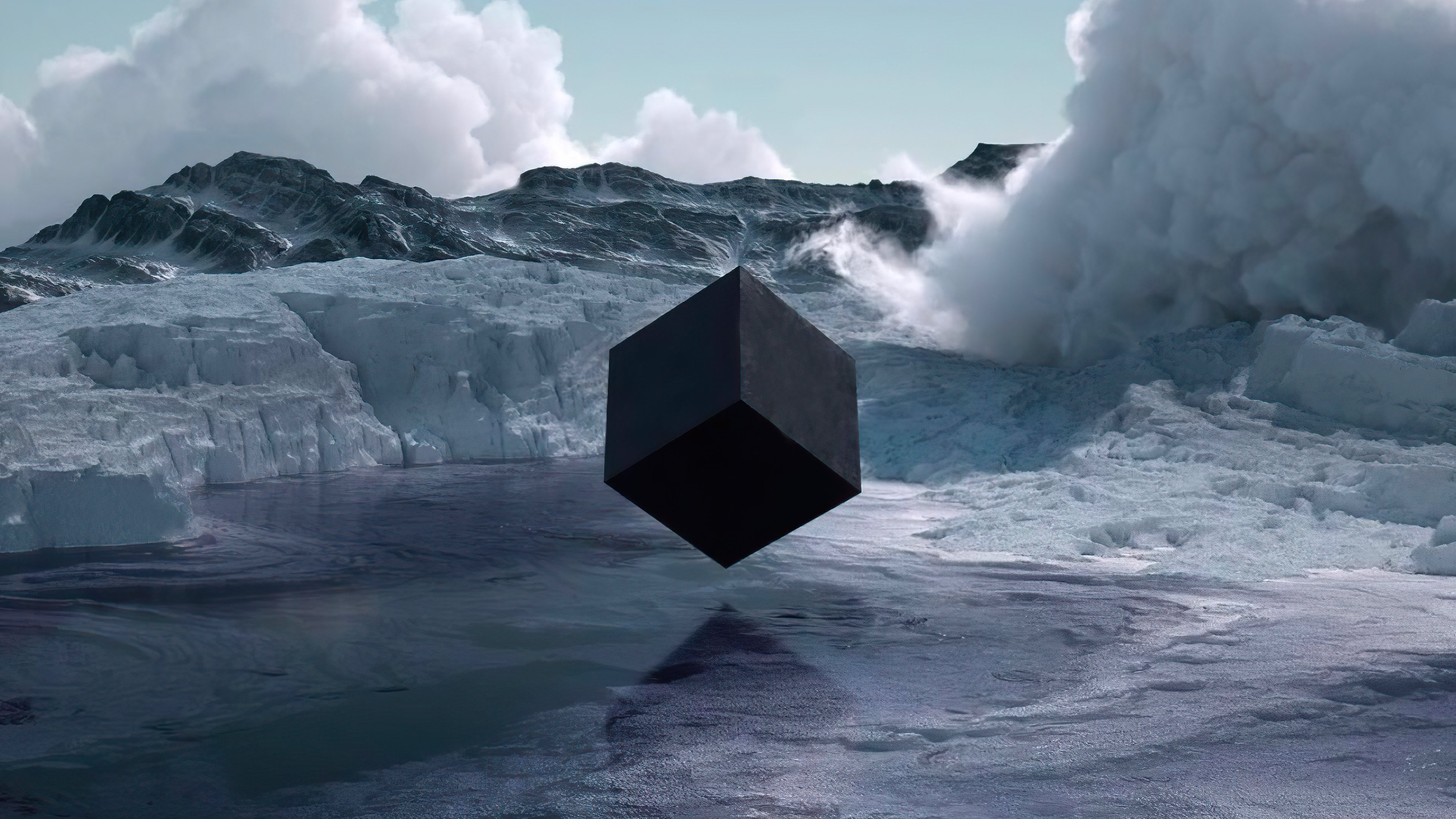 Wallpaper Cube in the antartica