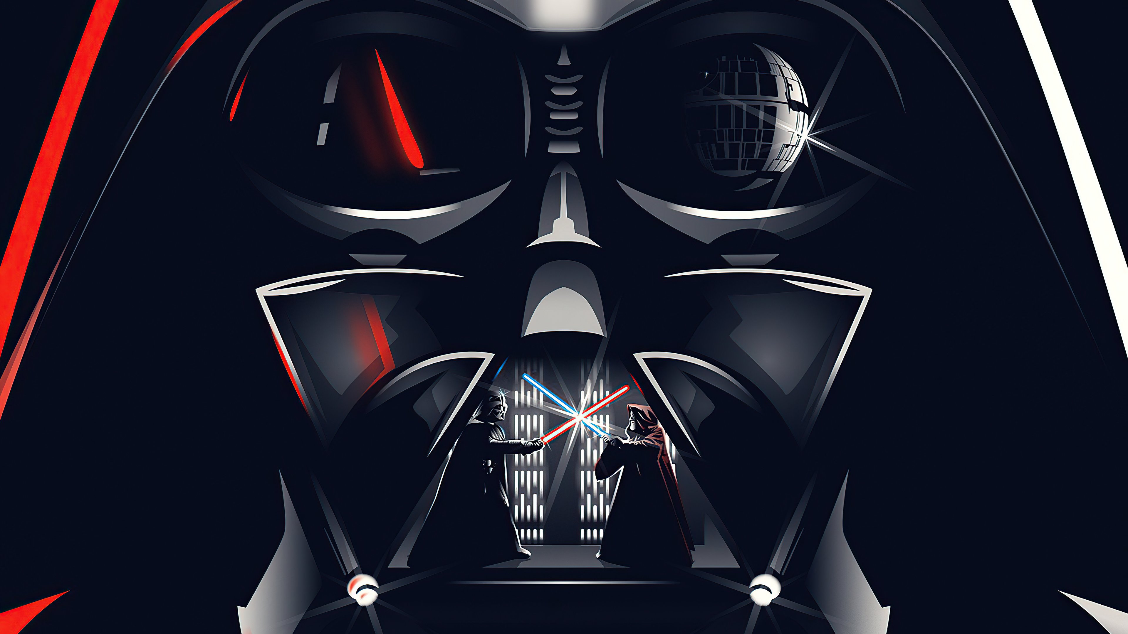 Darth Vader Star Wars Fight Wallpaper 4k Ultra HD ID:10673