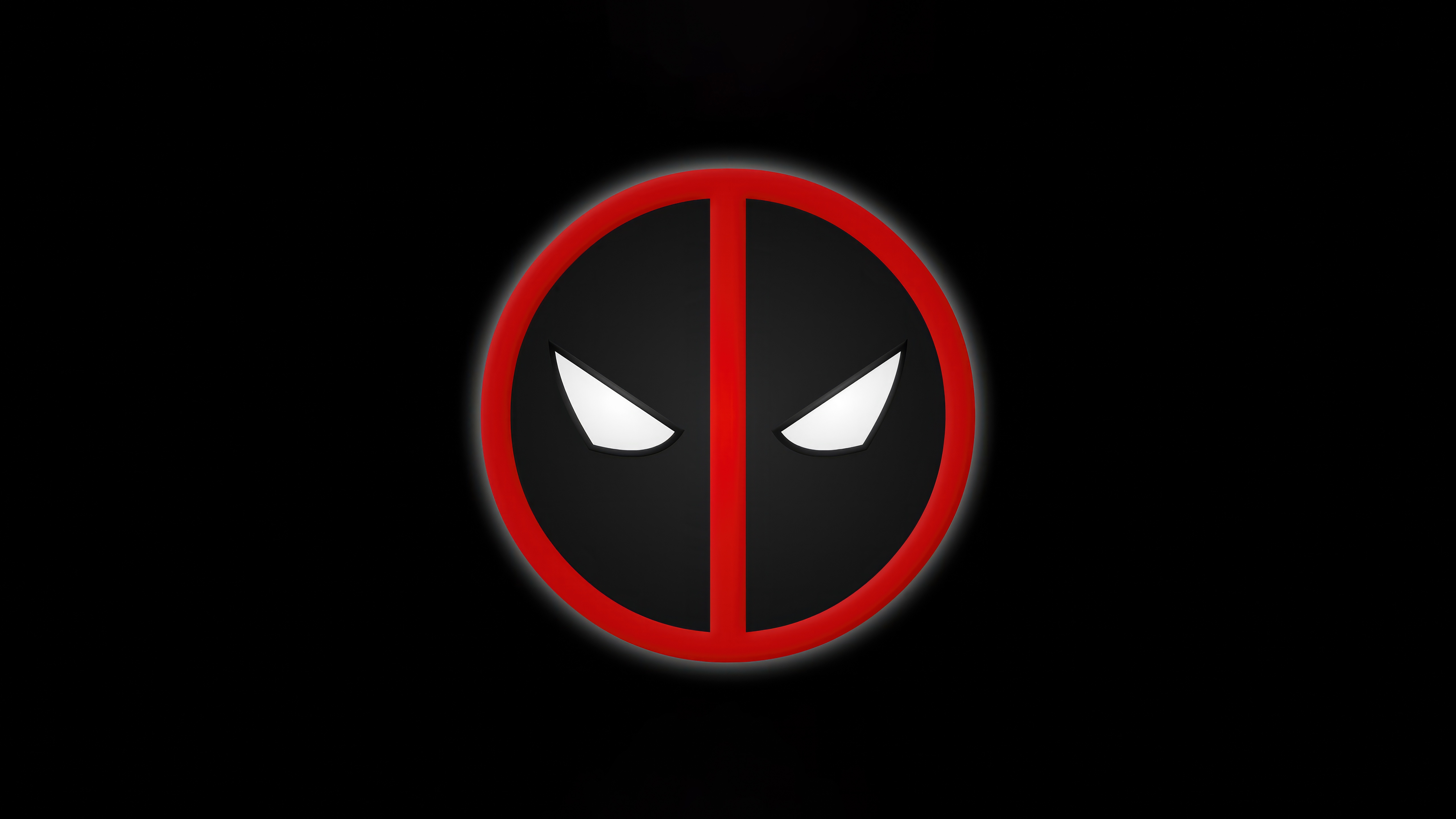 Fondos de pantalla Deadpool logo minimalista